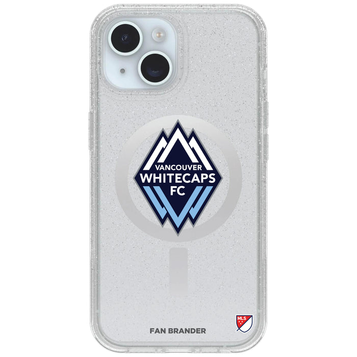 Clear OtterBox Phone case with Vancouver Whitecaps FC Logos