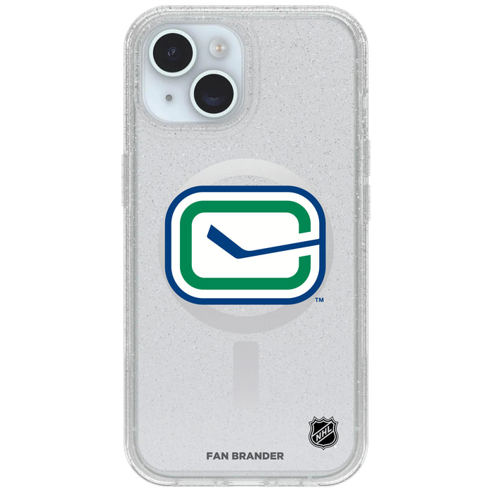 Clear OtterBox Phone case with Vancouver Canucks Logos