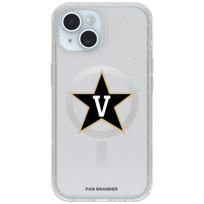 Clear OtterBox Phone case with Vanderbilt Commodores Logos