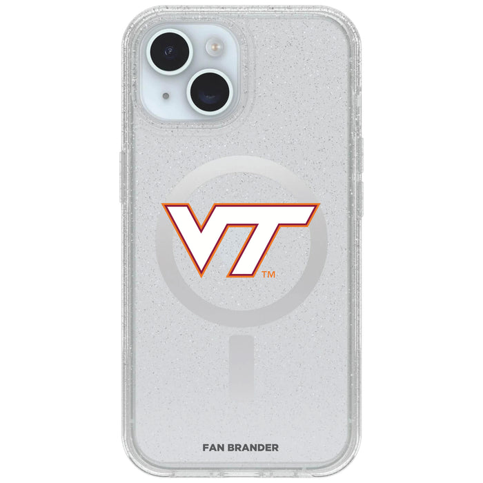 Clear OtterBox Phone case with Virginia Tech Hokies Logos