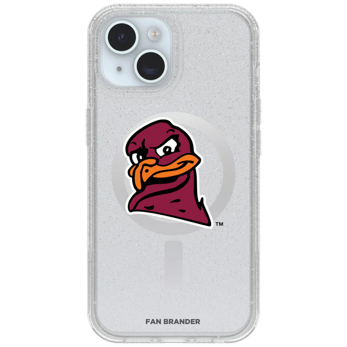 Clear OtterBox Phone case with Virginia Tech Hokies Logos