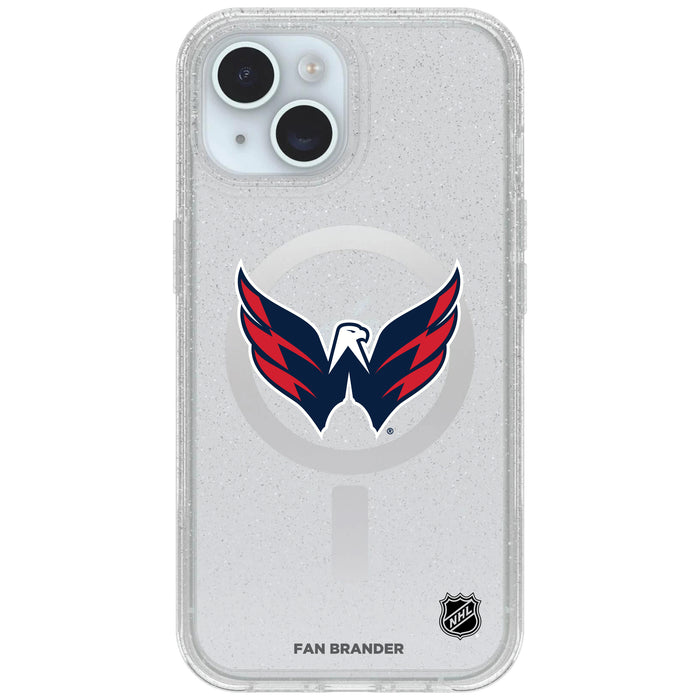 Clear OtterBox Phone case with Washington Capitals Logos