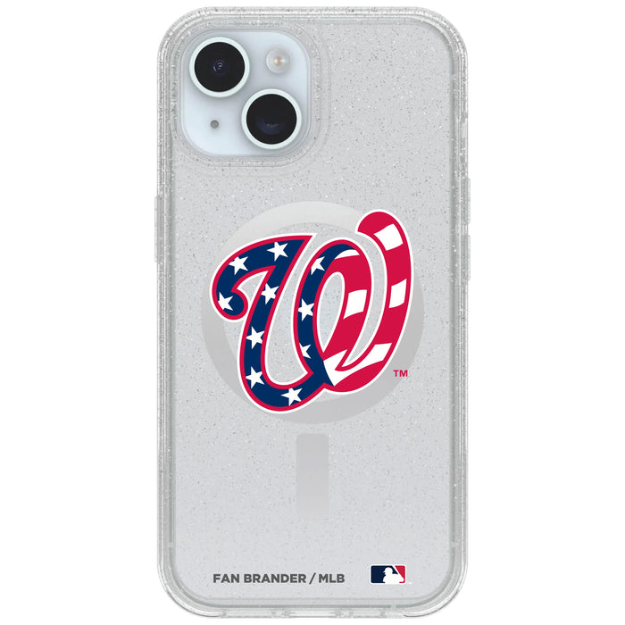 Clear OtterBox Phone case with Washington Nationals Logos