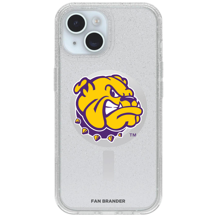 Clear OtterBox Phone case with Western Illinois University Leathernecks Logos
