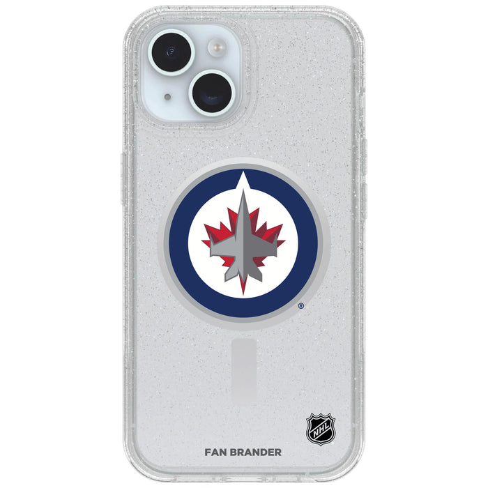 Clear OtterBox Phone case with Winnipeg Jets Logos