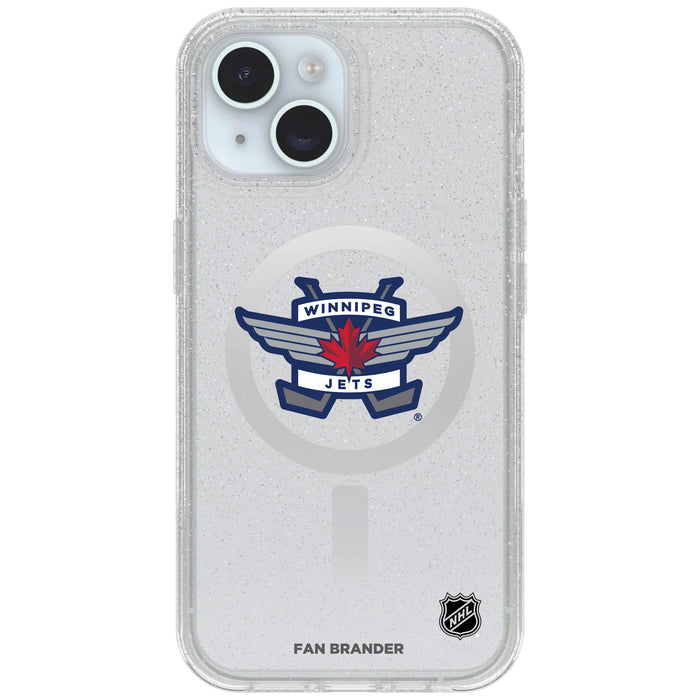 Clear OtterBox Phone case with Winnipeg Jets Logos