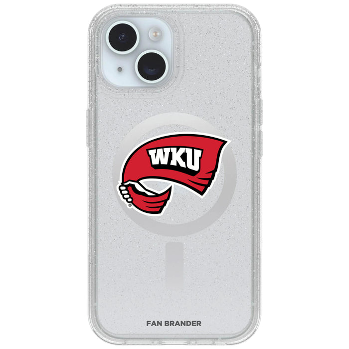 Clear OtterBox Phone case with Western Kentucky Hilltoppers Logos