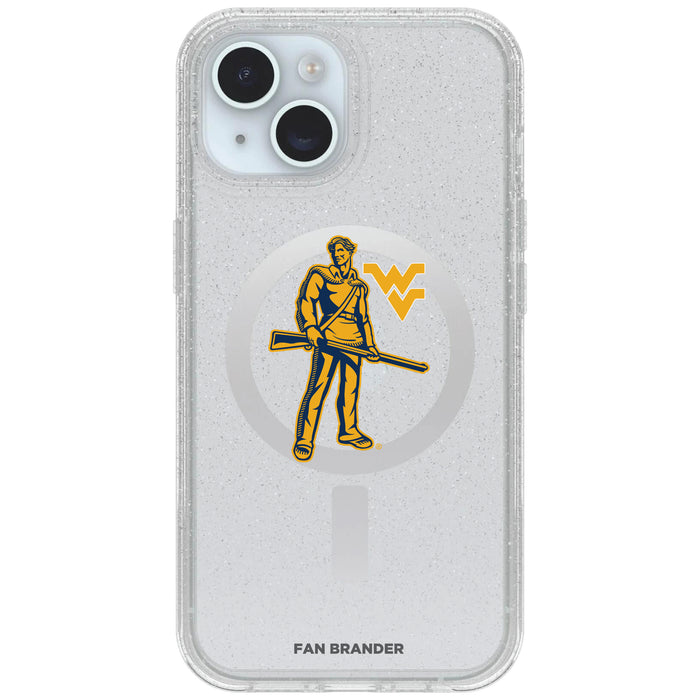 Clear OtterBox Phone case with West Virginia Mountaineers Logos