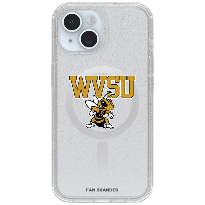 Clear OtterBox Phone case with West Virginia State Univ Yellow Jackets Logos