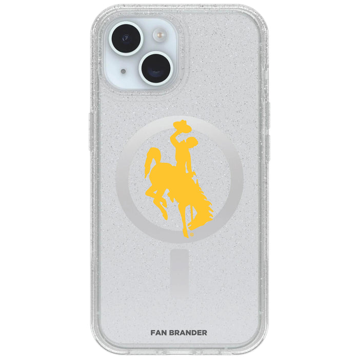 Clear OtterBox Phone case with Wyoming Cowboys Logos