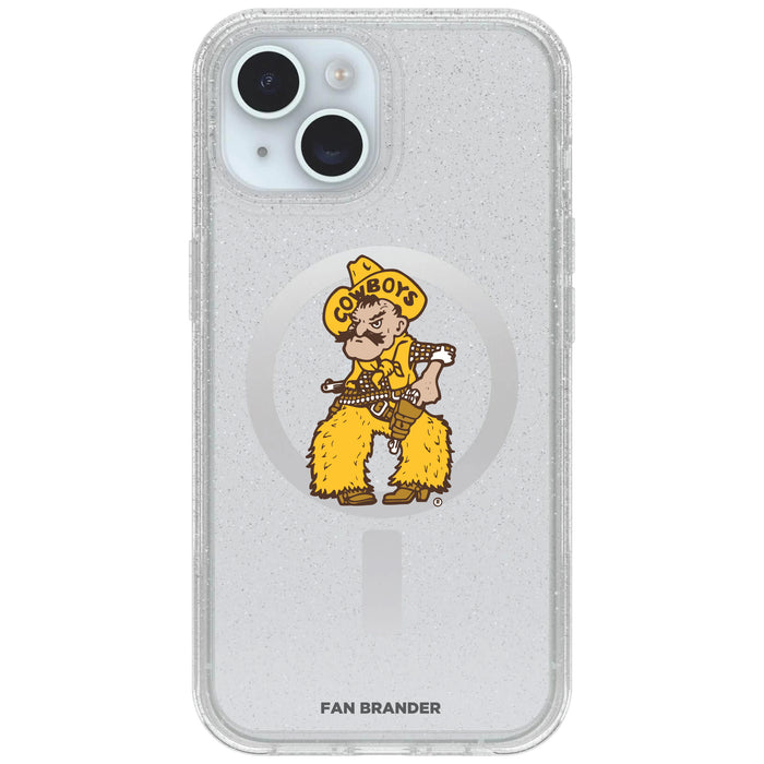 Clear OtterBox Phone case with Wyoming Cowboys Logos