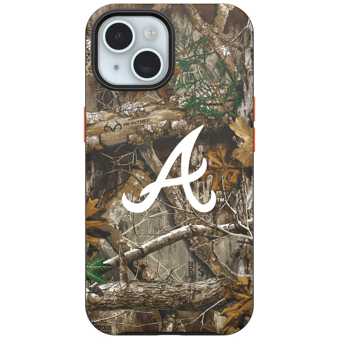 RealTree Camo OtterBox Phone case with Atlanta Braves Primary Logo