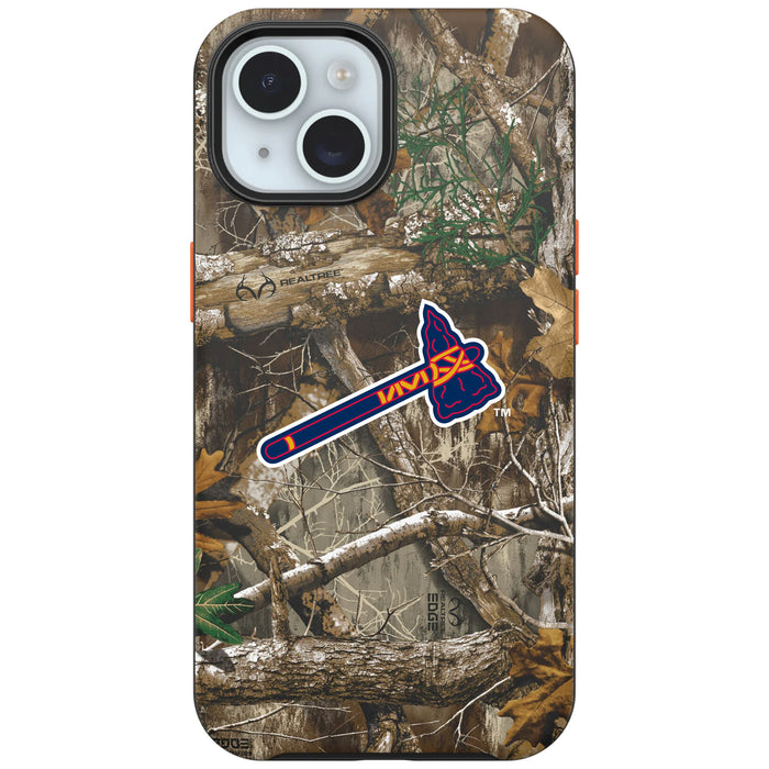 RealTree Camo OtterBox Phone case with Atlanta Braves Primary Logo