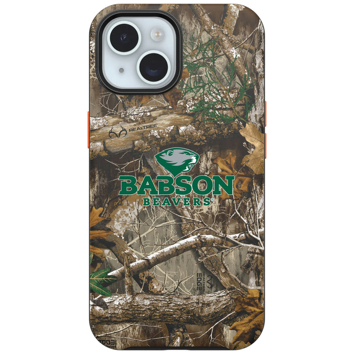 RealTree OtterBox Phone case with Babson University Primary Logo