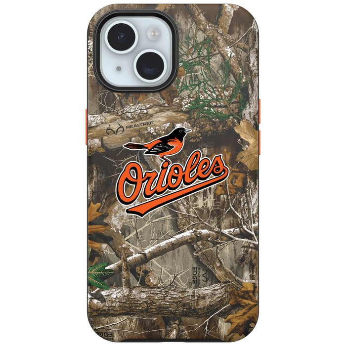 RealTree Camo OtterBox Phone case with Baltimore Orioles Primary Logo