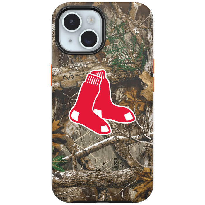 RealTree Camo OtterBox Phone case with Boston Red Sox Primary Logo