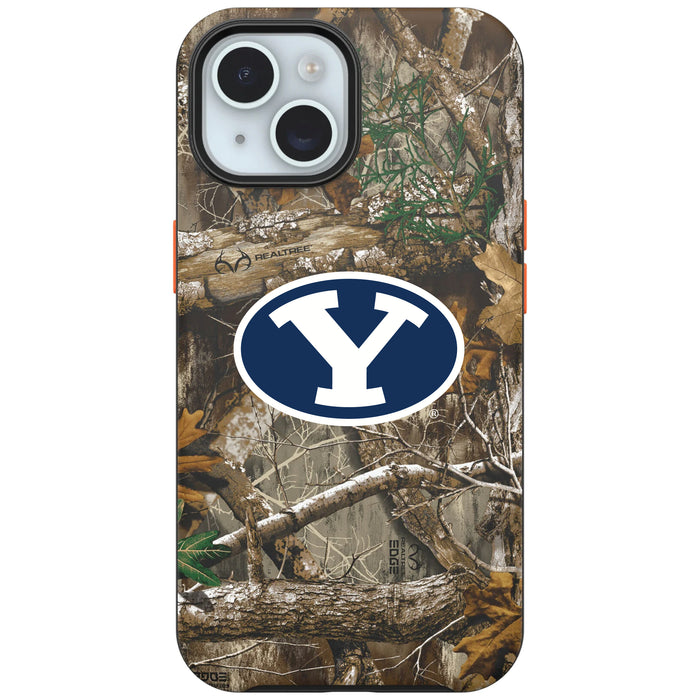 RealTree OtterBox Phone case with Brigham Young Cougars Primary Logo