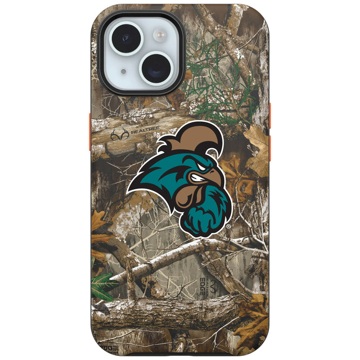 RealTree OtterBox Phone case with Coastal Carolina Univ Chanticleers Primary Logo