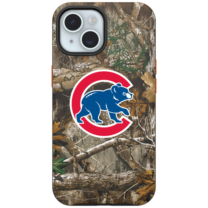 RealTree Camo OtterBox Phone case with Chicago Cubs Primary Logo