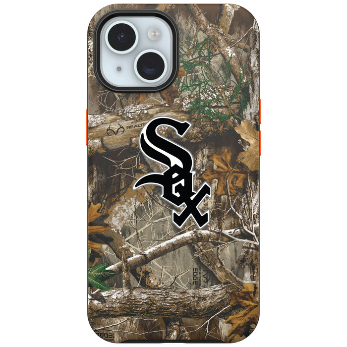 RealTree Camo OtterBox Phone case with Cleveland Guardians Primary Logo