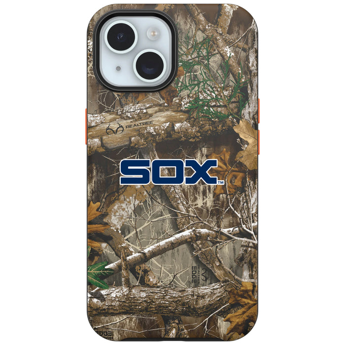 RealTree Camo OtterBox Phone case with Cleveland Guardians Primary Logo