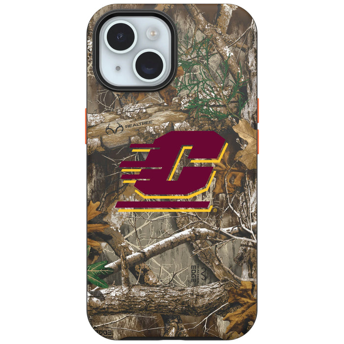RealTree OtterBox Phone case with Central Michigan Chippewas Primary Logo