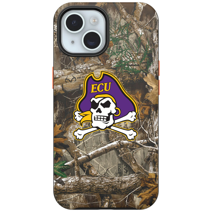 RealTree OtterBox Phone case with East Carolina Pirates Primary Logo