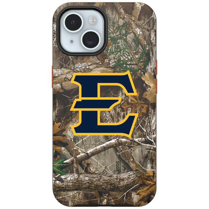 RealTree OtterBox Phone case with Eastern Tennessee State Buccaneers Primary Logo