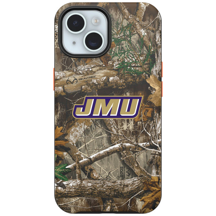 RealTree OtterBox Phone case with James Madison Dukes Primary Logo
