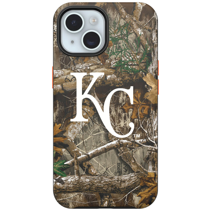 RealTree Camo OtterBox Phone case with Kansas City Royals Primary Logo