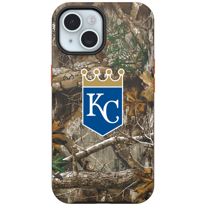 RealTree Camo OtterBox Phone case with Kansas City Royals Primary Logo