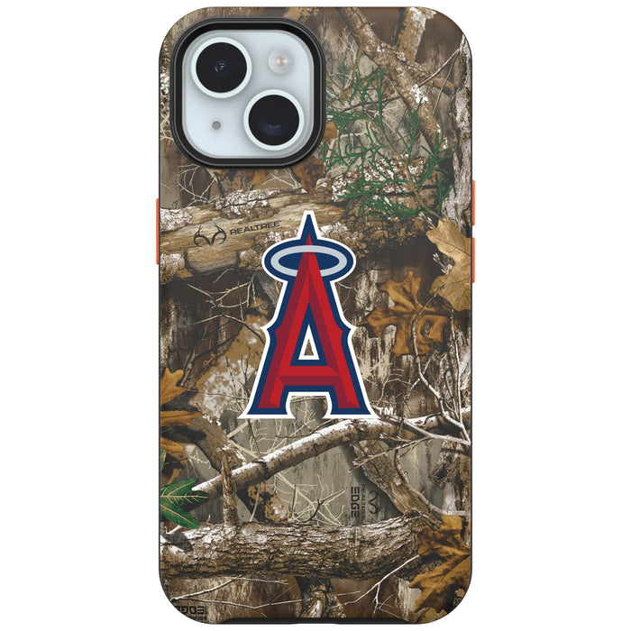 RealTree Camo OtterBox Phone case with Los Angeles Angels Primary Logo