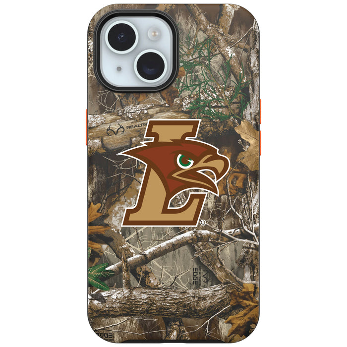 RealTree OtterBox Phone case with Lehigh Mountain Hawks Primary Logo