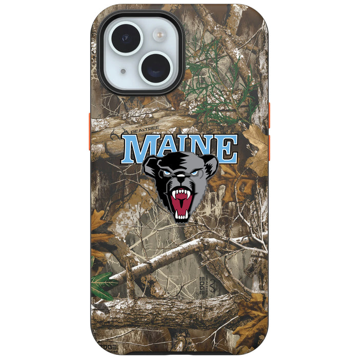 RealTree OtterBox Phone case with Maine Black Bears Primary Logo