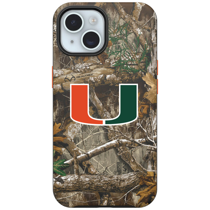 RealTree OtterBox Phone case with Miami Hurricanes Primary Logo