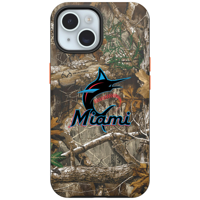 RealTree Camo OtterBox Phone case with Miami Marlins Primary Logo