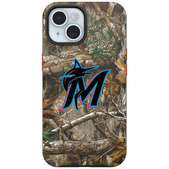 RealTree Camo OtterBox Phone case with Miami Marlins Primary Logo