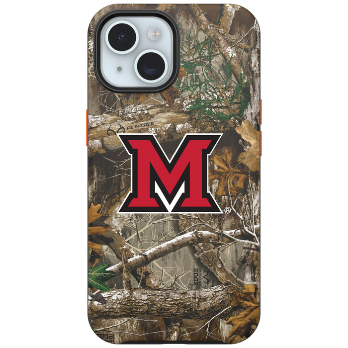 RealTree OtterBox Phone case with Miami University RedHawks Primary Logo