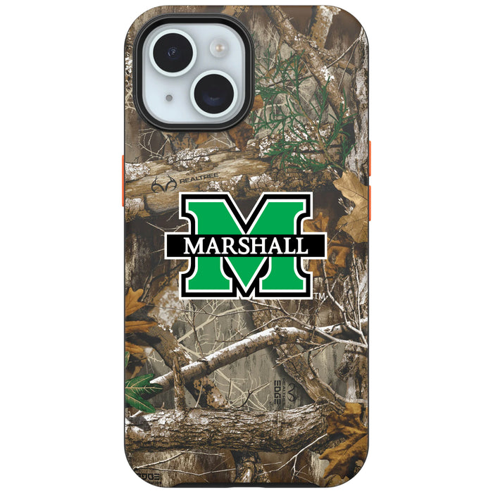 RealTree OtterBox Phone case with Marshall Thundering Herd Primary Logo