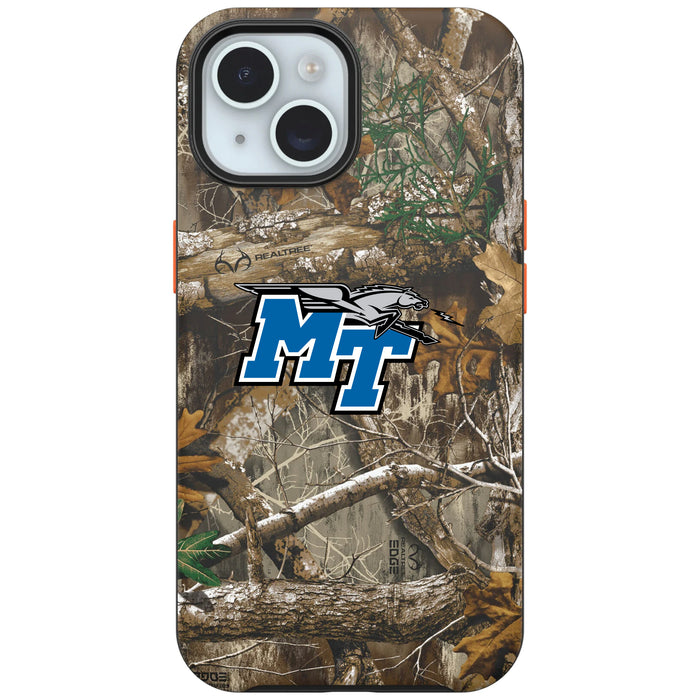 RealTree OtterBox Phone case with Middle Tennessee State Blue Raiders Primary Logo
