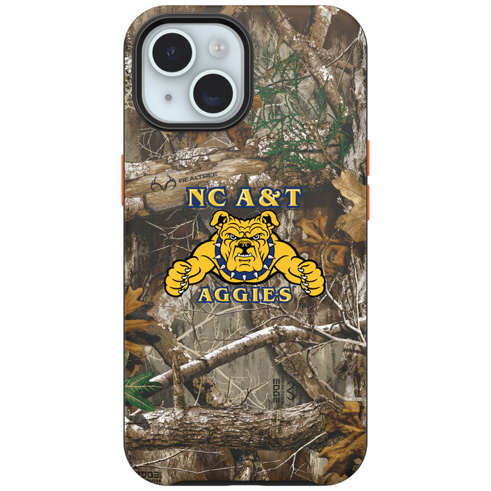 RealTree OtterBox Phone case with North Carolina A&T Aggies Primary Logo