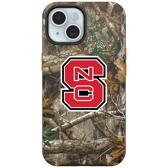 RealTree OtterBox Phone case with NC State Wolfpack Primary Logo