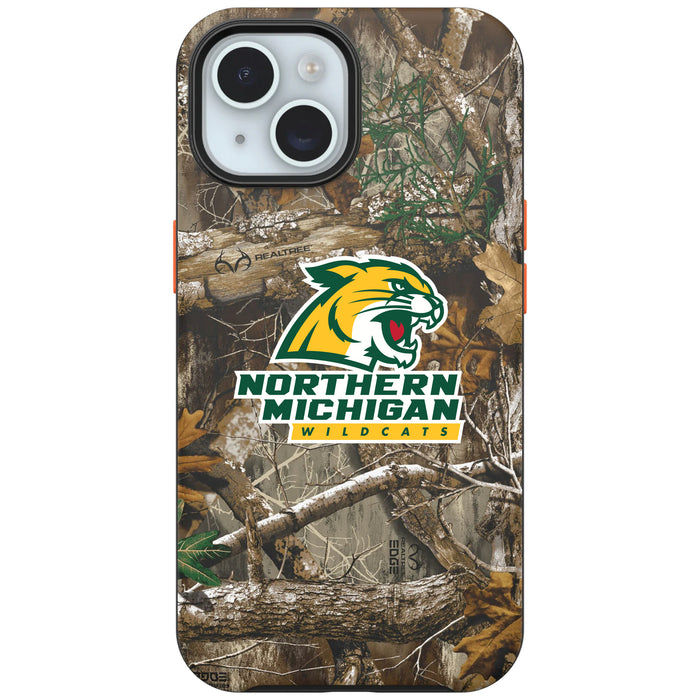 RealTree OtterBox Phone case with Northern Michigan University Wildcats Primary Logo