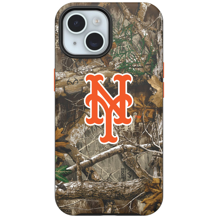RealTree Camo OtterBox Phone case with New York Mets Primary Logo