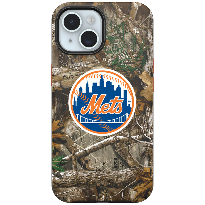 RealTree Camo OtterBox Phone case with New York Mets Primary Logo