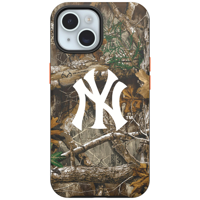 RealTree Camo OtterBox Phone case with New York Yankees Primary Logo