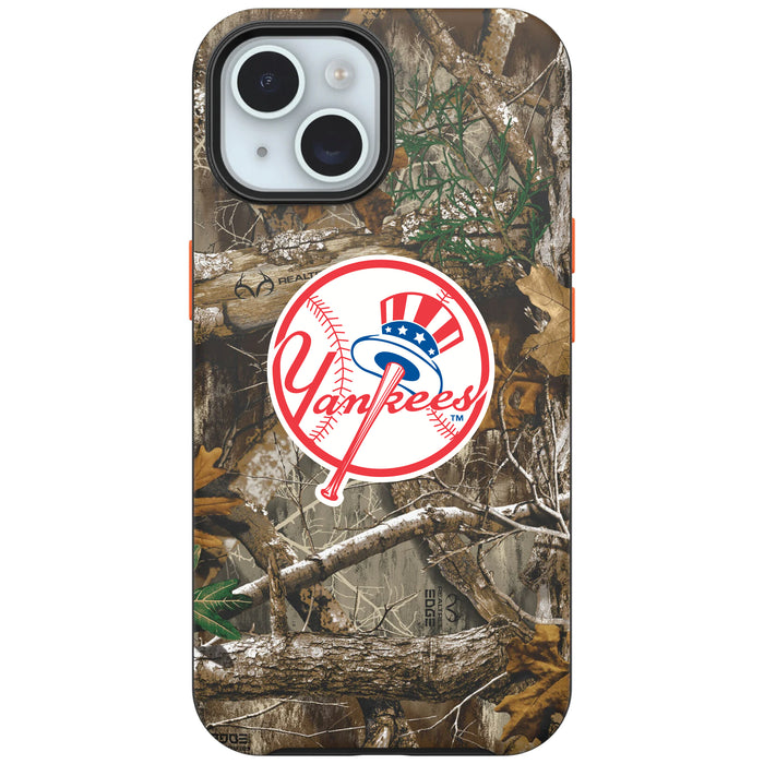 RealTree Camo OtterBox Phone case with New York Yankees Primary Logo