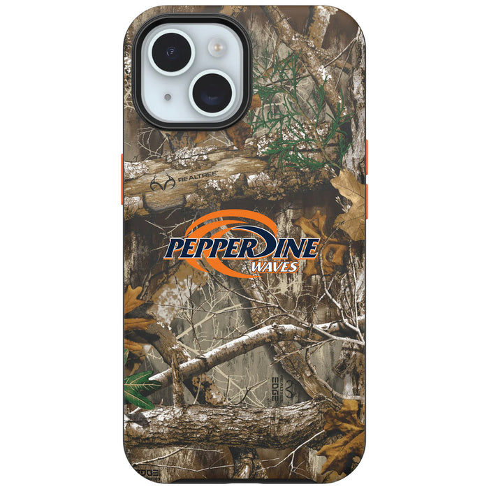 RealTree OtterBox Phone case with Pepperdine Waves Primary Logo