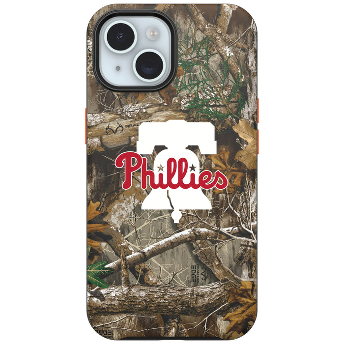 RealTree Camo OtterBox Phone case with Philadelphia Phillies Primary Logo