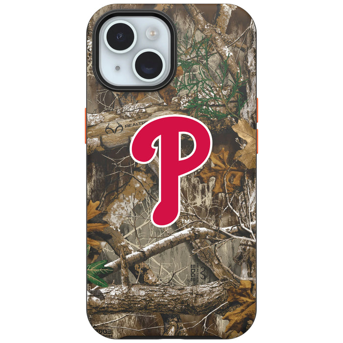 RealTree Camo OtterBox Phone case with Philadelphia Phillies Primary Logo